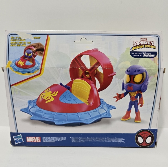 Marvel Spidey, His Amazing Friends Web Spinners Spidey with Hoover Spinner & Car - Picture 8 of 9